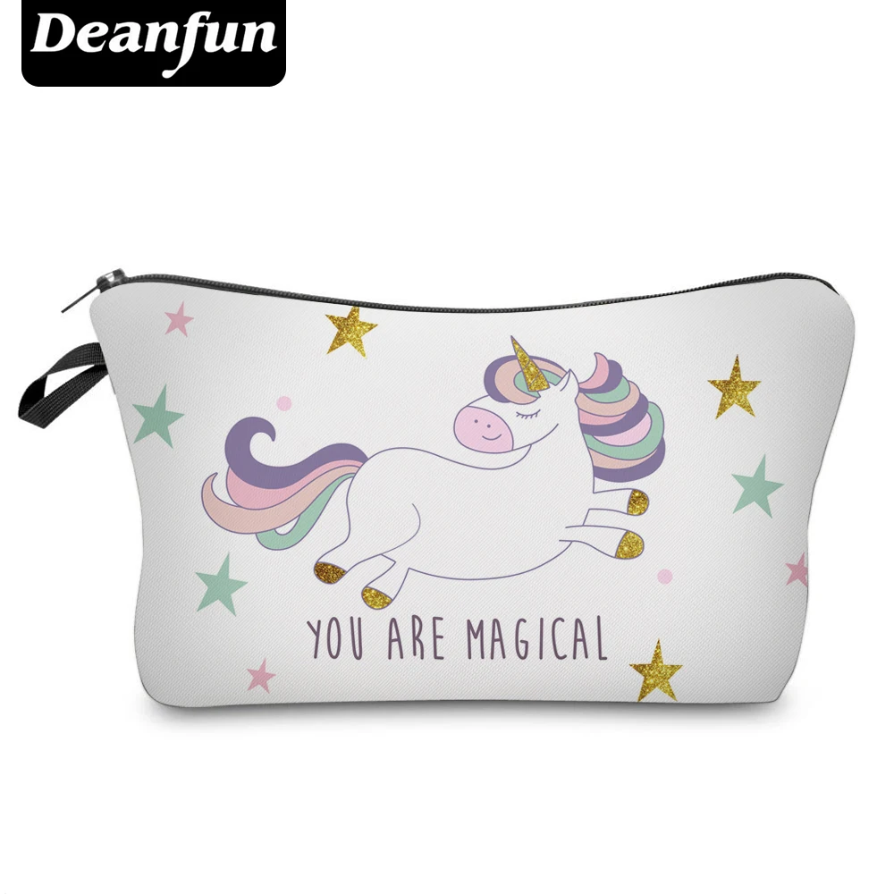 Косметичка Deanfun в виде единорога с 3D принтом звезды новинка Модный женский