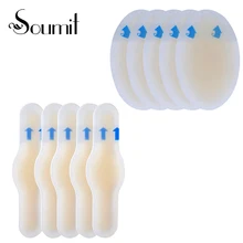 Soumit 5 шт. резиновое покрытие противоизносные задние пятки прокладки гидрогели воды вакуум задняя пятка Pad защита пятки предотвращает износ пятки колодки