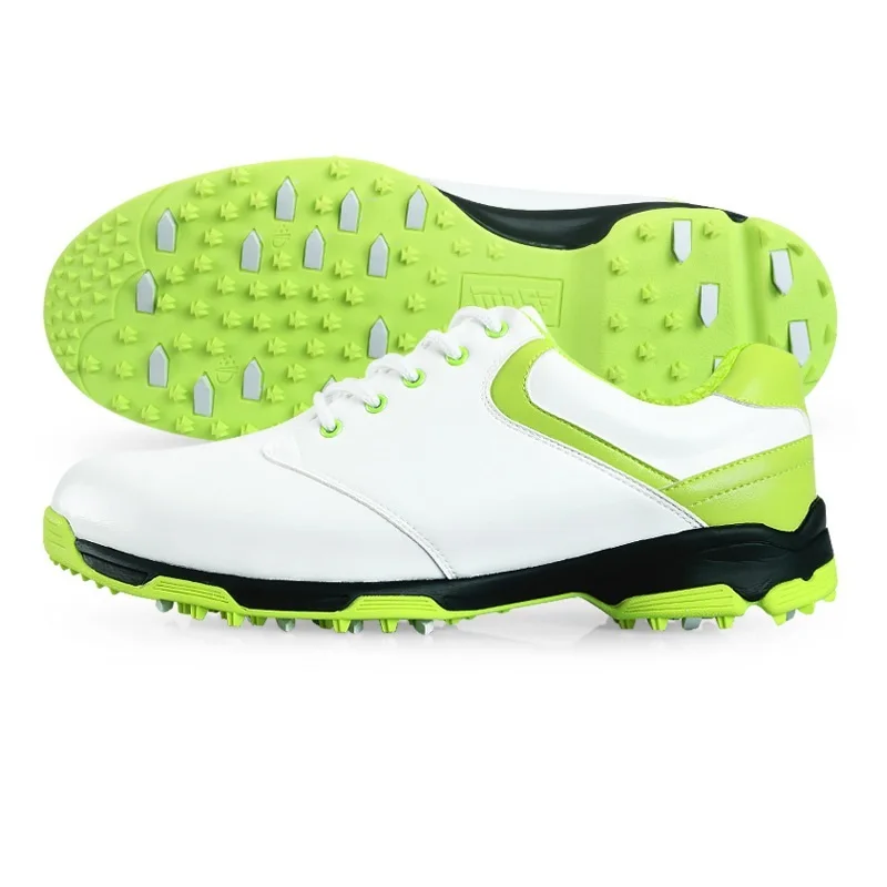 Fixed Nail Spikes Non-skid Golf Shoes for Women Waterproof Lace Up Sports Sneakers Outdoor Golf Trainers AA10093