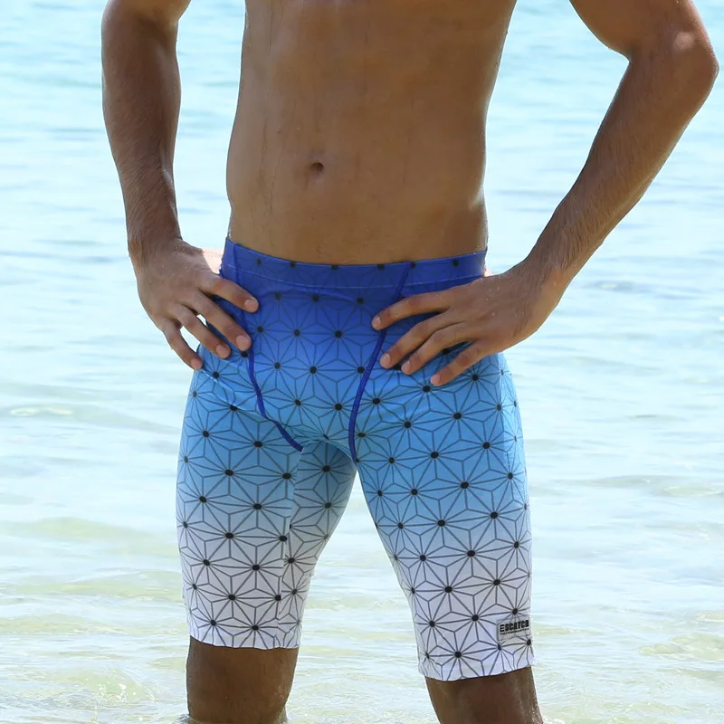 Mens Quality Swimwear Pants Swimtrunks Star Print Summer Men's Swimsuit