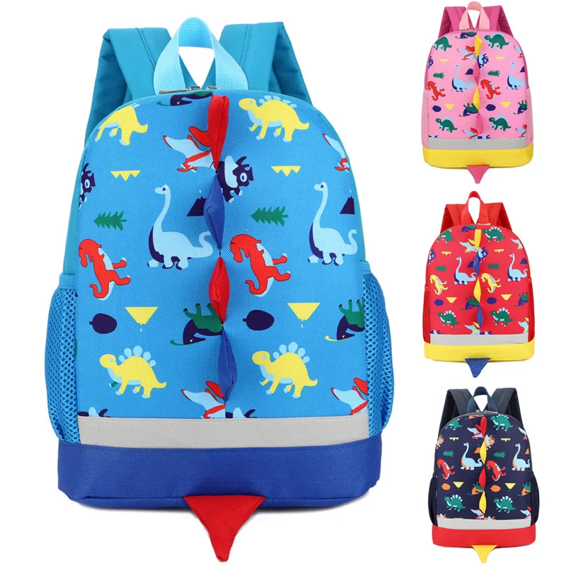 

3D Cute dinosaur printing Children's Backpack Lovely Cartoon Animal School Bags For Boys Girls Kindergarten Bag soft Baby Bag