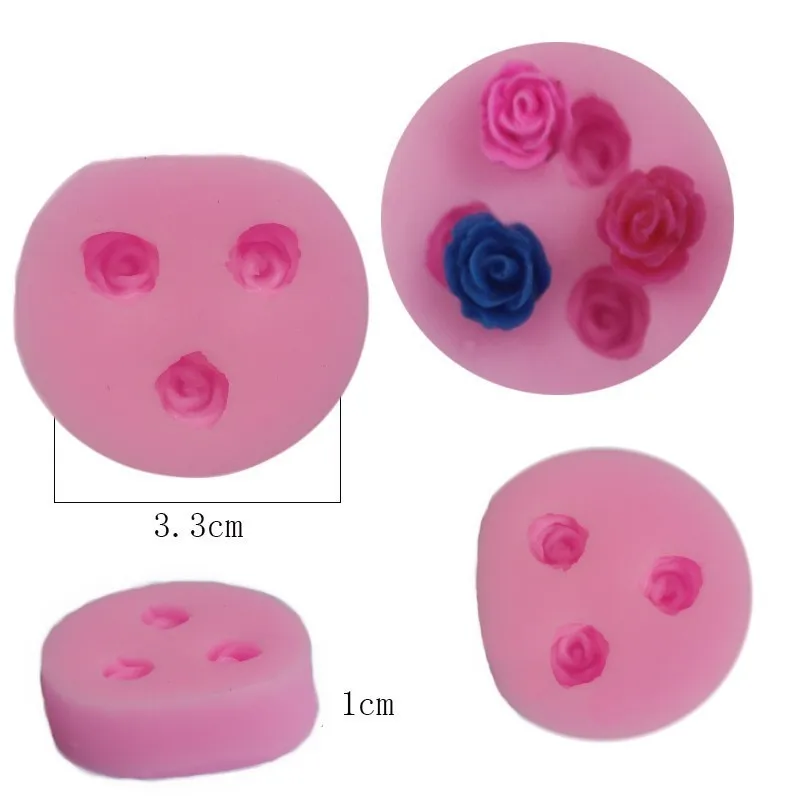 

3D mini Flower DIY Silicone soap mold bakeware sets fondant cake molds chocolate mould for the kitchen baking
