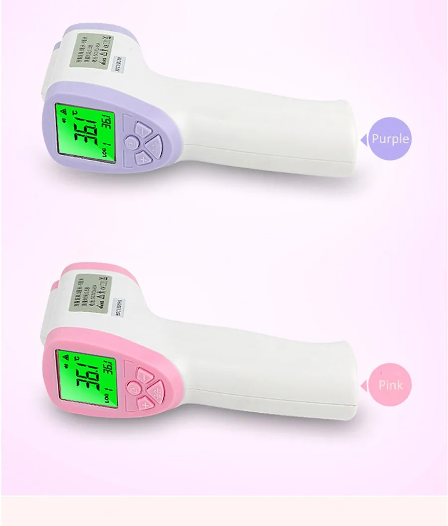 Цифровой инфракрасный термометр Детский Взрослый лоб Бесконтактный инфракрасный термометр с ЖК-подсветкой электронный термометр