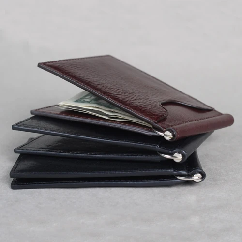 Aliexpress.com : Buy New leather money clip slim front pocket wallet ...