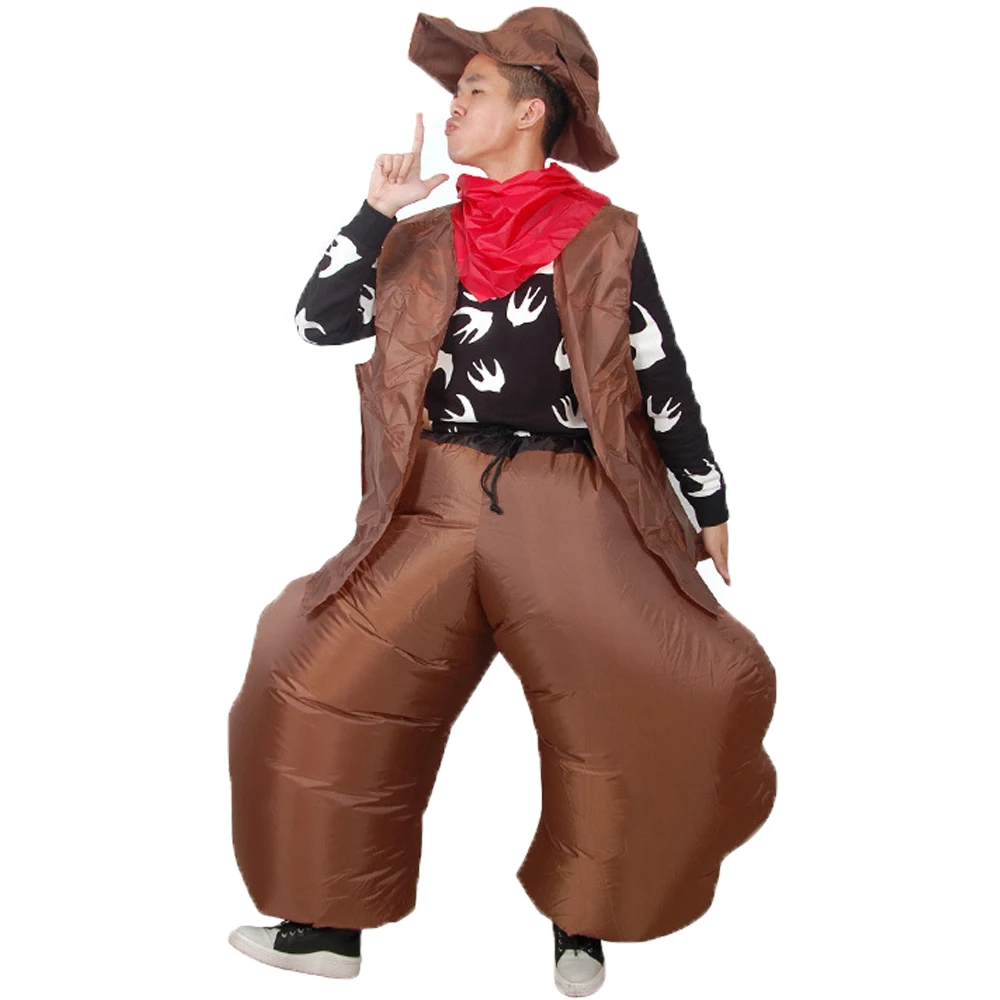 Funny Cosplay Inflatable Cowboy Costume for Adult Halloween Inflatable