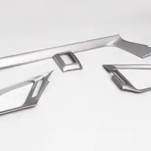 3 шт. Подходит для Honda Civic хромированное вентиляционное отверстие приборной панели центральной консоли изогнутая отделка панели Стильная отделка рамка вставки