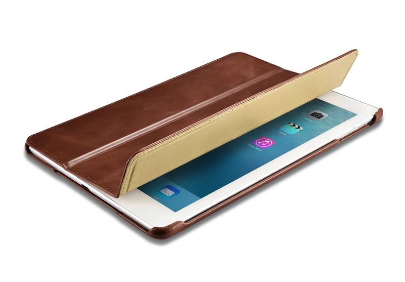 Ультратонкий чехол из натуральной воловьей кожи для iPad 9,7 дюймов, натуральная кожа, Ретро Бизнес-чехол с подставкой для iPad 9,"