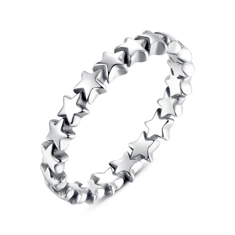 WOSTU, лидер продаж, 925 пробы, серебряное, 9 видов стилей, стекируемые вечерние кольца на палец для женщин, оригинальные ювелирные украшения, подарок FB7151 - Цвет основного камня: FB7151