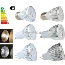Высокая Мощность 3W 5W 12V AC85-265V MR16 E27 GU10 EPISTAR Светодиодный точечный светильник утопленного лампы