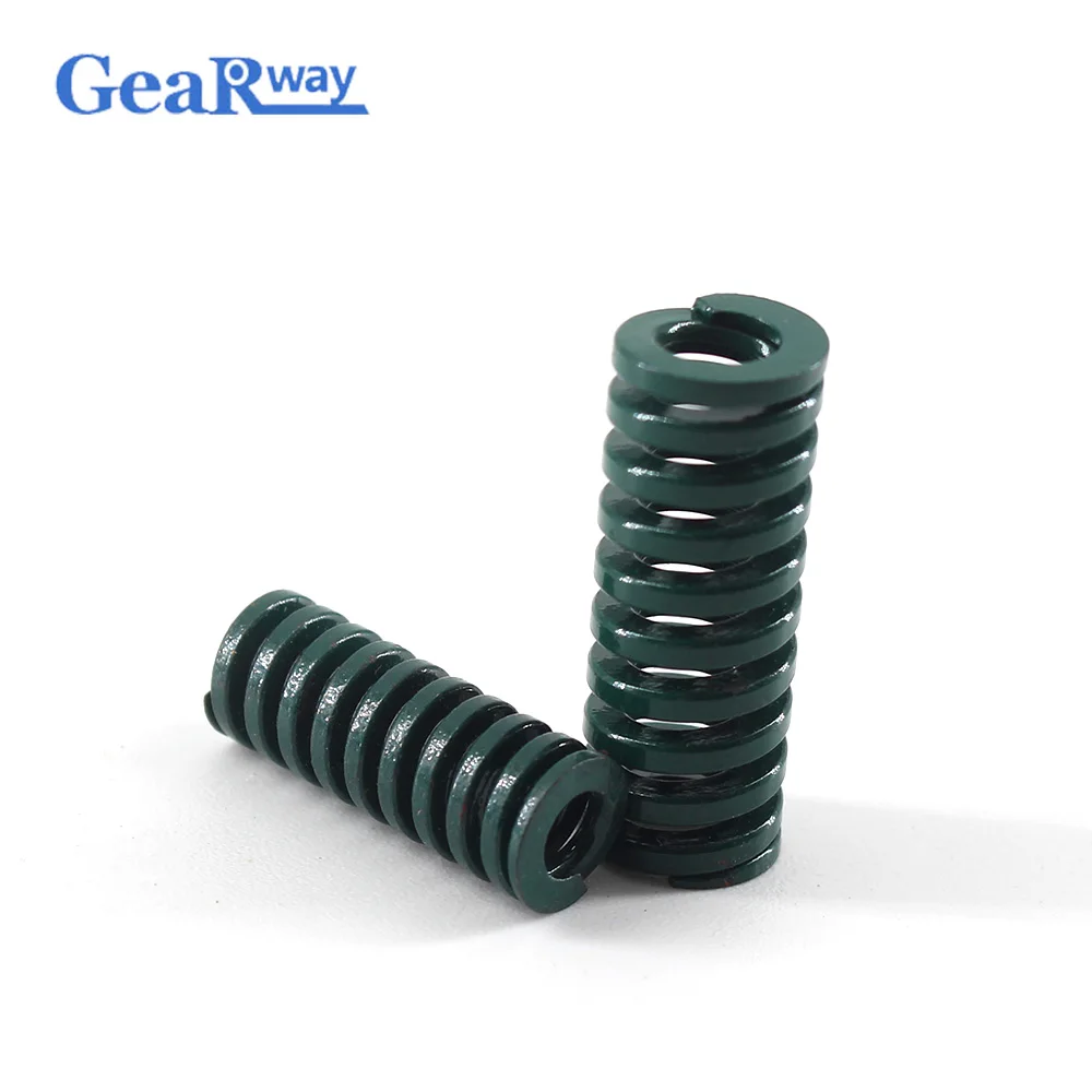 Gearway 4 шт. зеленая Высечка Весна 28% компрессионное отношение прессформы пружина TH10x20/10x25/10x30/10x50/10x55 мм Пружина сжатия