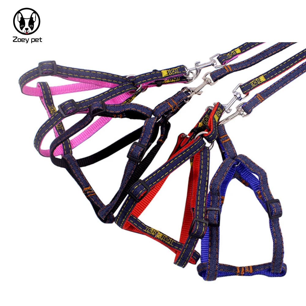 cat Dog collar leash set Nylon dogs adjustable collars basic halter harness leashes small puppy pet accessories | Дом и сад