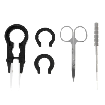 

Vape Tool Kit Must Have Tools for Vaper Mini Cutter Ceramic Tweezer Coil Jig for Electronic Cigarette Users