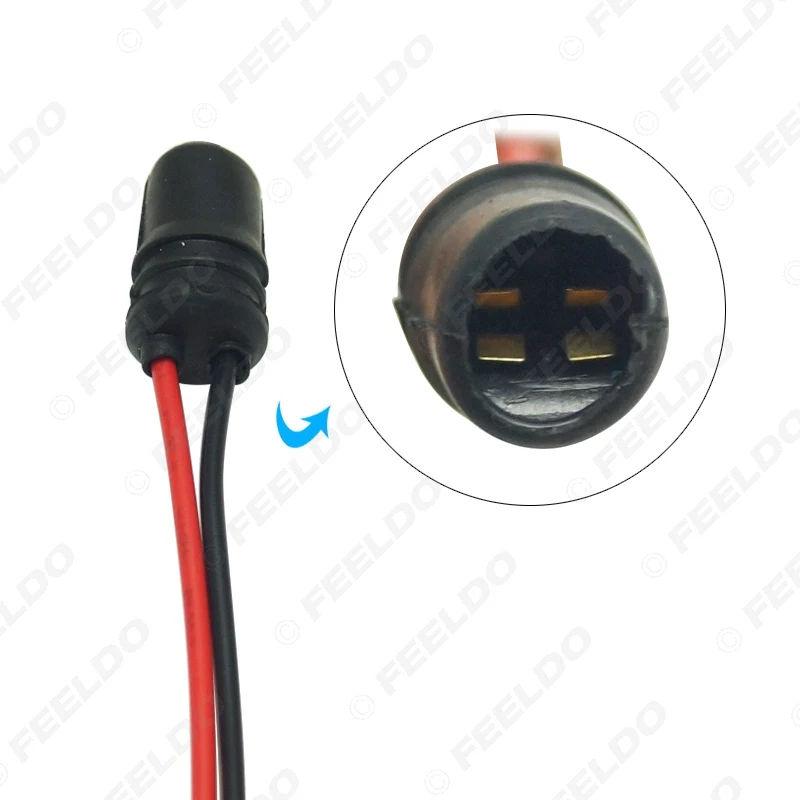FEELDO 2 шт. автомобильный T10 W5W 147 501 светодиодсветильник разъем удлинитель