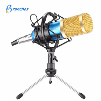 M800 Mikrofon 콘덴서 사운드 녹음 BM 800 마이크, 쇼크 마운트 포함, 라디오 방송, 노래 녹음, KTV 노래방