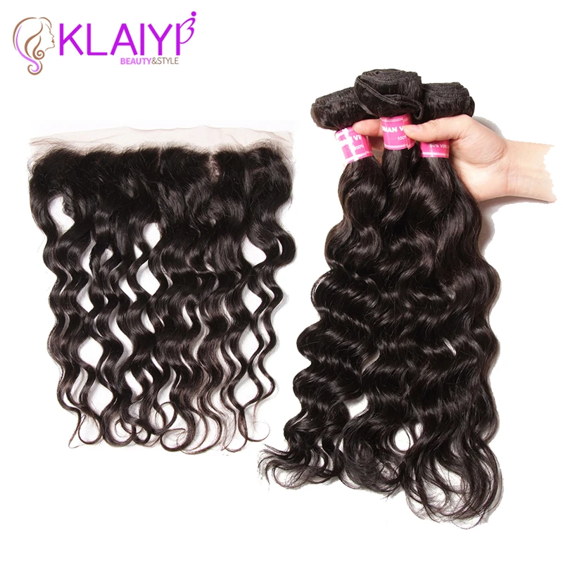 

Natural Wave Bundles With Closure Malaysian Hair 3 Bundle Human Hair Weave Free Part Lace Frontal With Bundles Remy Hair