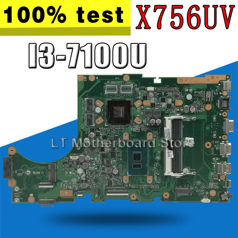 X756UV материнская плата I3-7100U GT940M для For Asus X756U X756UXM K756U ноутбука Тест ОК | Компьютеры и