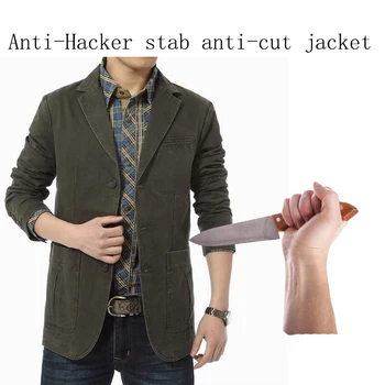 Stab-Resistant Anti-Cut Soft Stealth Jacket Self-Defense Anti Stab Police Fbi Swat Military Tactics Anti-Hacker Clothes 3XL self defense anti cutting stab fashion casual jacket fbi military tactical invisible soft safety politie kleding tactico policia