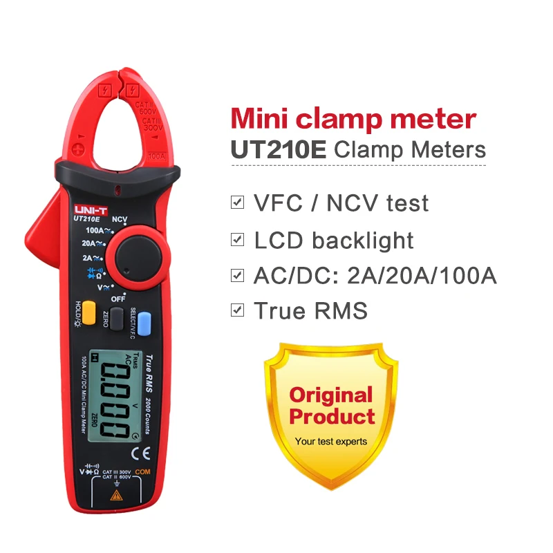 Digital Clamp Meter AC DC Pinza Amperimetrica Voltage T-RMS Auto Range Temp  Capacitance Current Clamp Amperimetro Multimeter - AliExpress