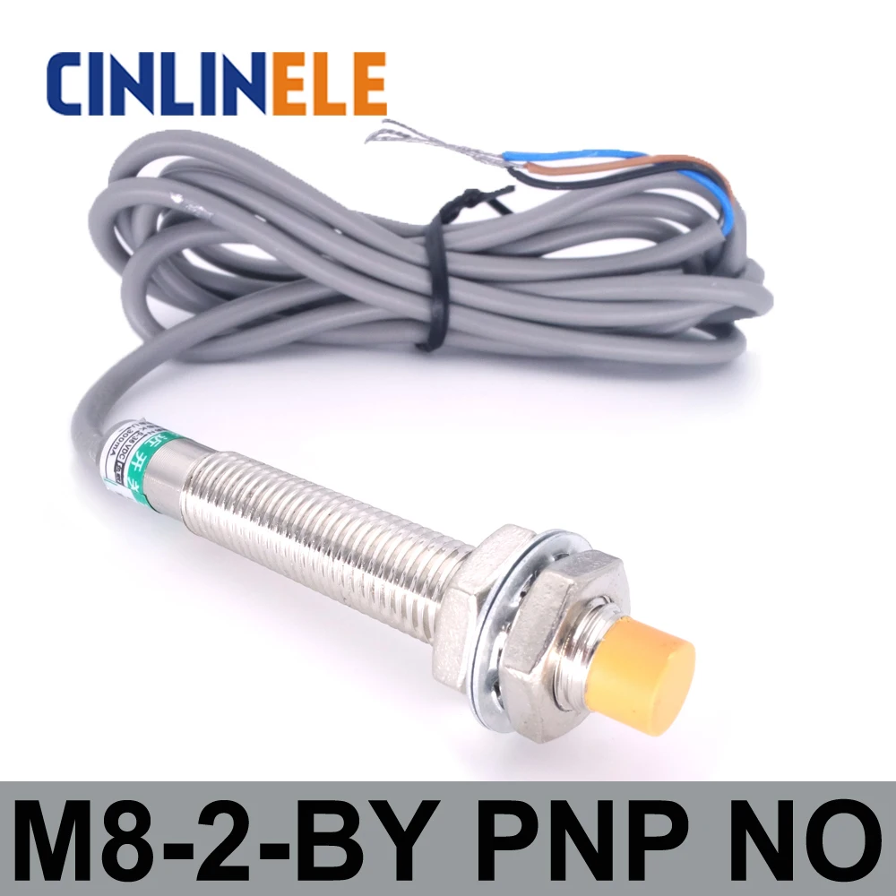 

M8 LJ8A3-2-Z/BY 2mm 6-36V induction DC PNP NO metal sensor inductive proximity switch Screen shield type LJ8A3 sensor switch