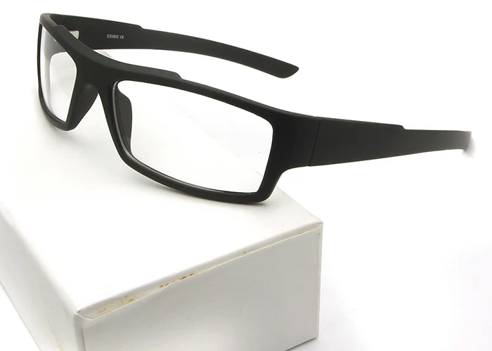 TR90 пластиковые титановые очки для мужчин, оправы для очков, квадратные спортивные очки, оправа для очков, мужские очки с полной оправой Monturas De Lentes Mujer - Цвет оправы: matte black