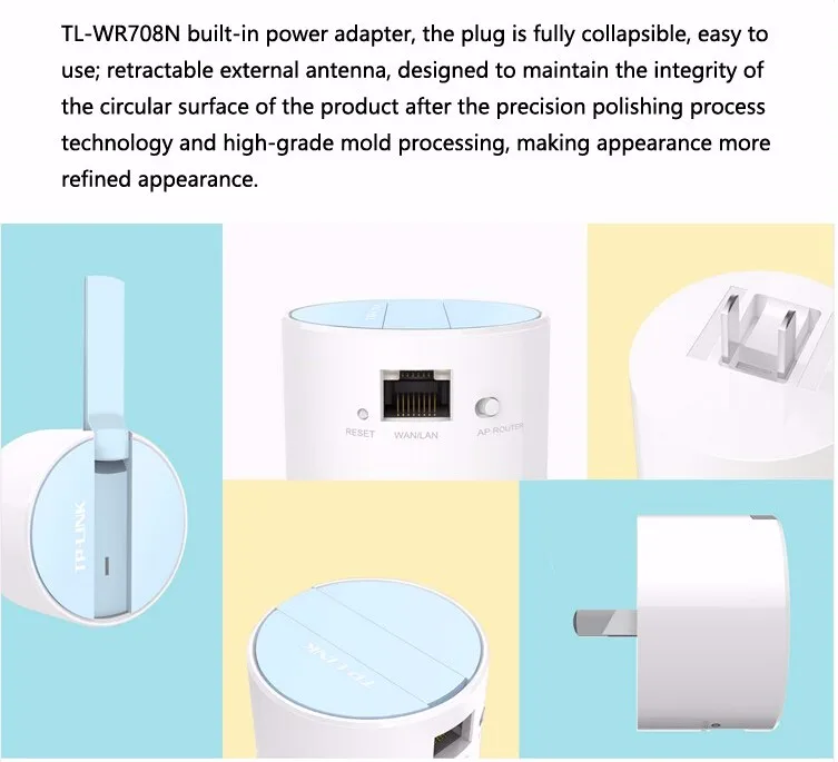 TP-LINK мини wifi ретранслятор 300 м TL-WR708N AP wifi усилитель сигнала точка доступа wifi расширитель беспроводной Amplificador wifi роутер