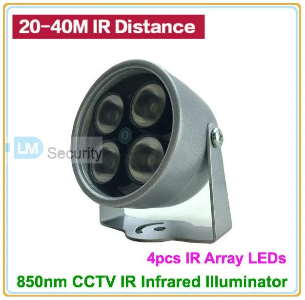 Lihmsek Бесплатная доставка мини-тип CCTV 4 шт. IR ArrayLED осветитель 850nm Камера