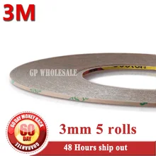 5x 3 мм* 55 м* 0,17 мм 3 м 9495LE 300LSE Супер сильная адгезия Двухсторонняя клейкая лента Hi-temp. Для телефона ЖК-объектив склеивания