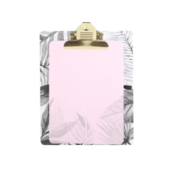 

7"x8.5" Clipboard for Writing Menu Folio the Office Profile Clip Hardboard Single with 80 Sheets Note Pad Papers Memo Pads Set