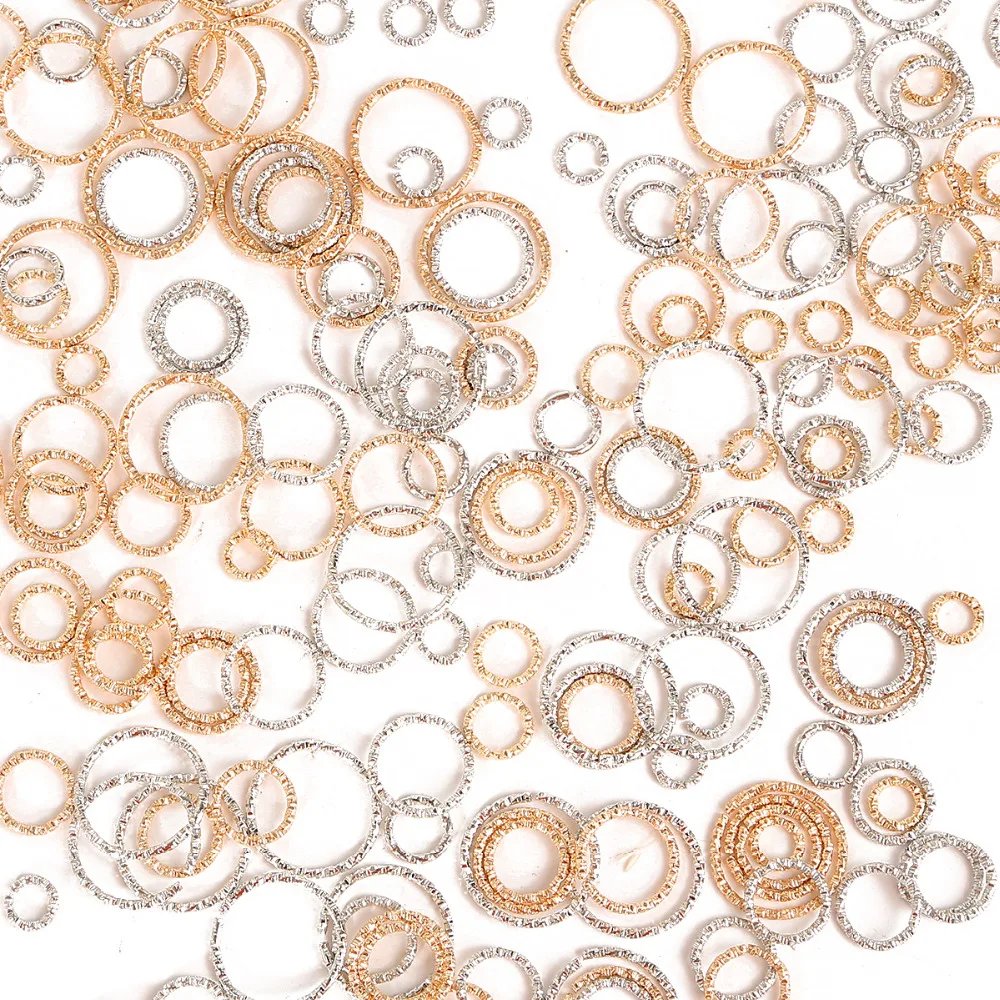 50pcs/lot Pick Size Round Jump Rings Twisted Closed Connectors Fashion Jewelry Making Sewing Craft DIY Handmade Findings | Дом и сад