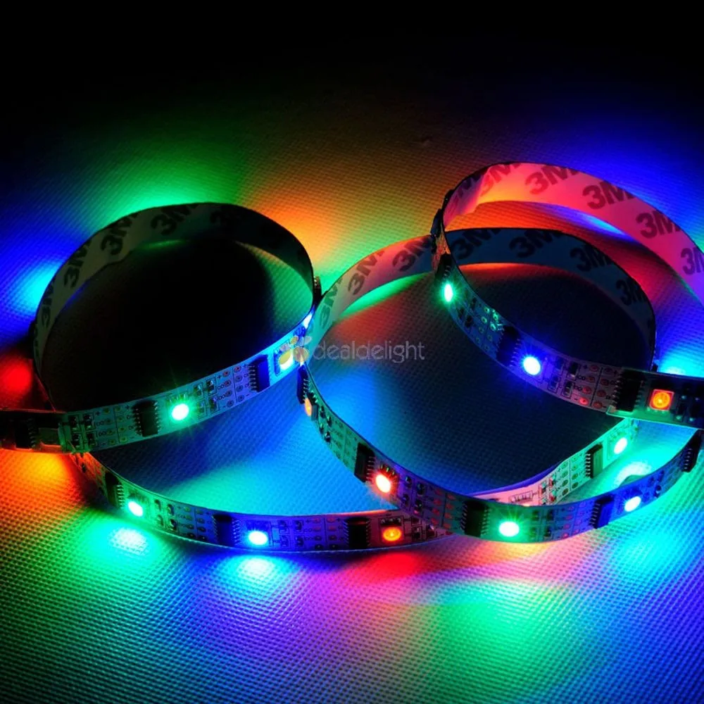 1M-32-Pixels-WS2801-5050-RGB-White-PCB-Dream-Color-LED-Strip-Addressable-5V_a