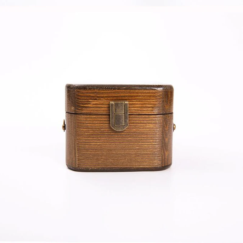 Винтажная деревянная сумка через плечо, Женская Мини сумка-мессенджер с цепочкой, клатч в деревянной коробке, Женский жесткий чехол, дневной клатч, сумочка, кошелек