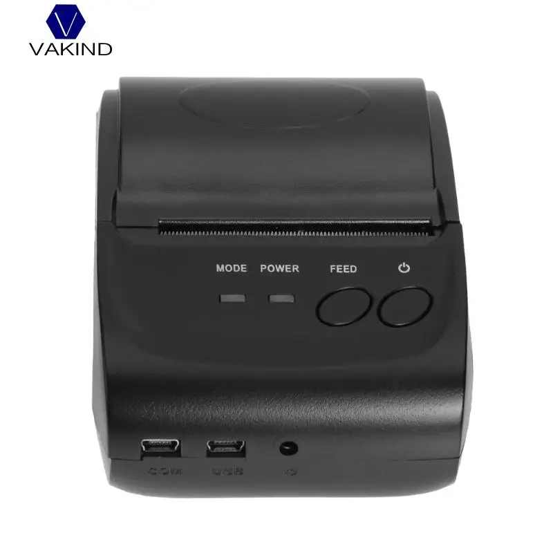 

VAKIND POS-5802 203DPI Black Mini USB Ports Thermal Receipt Wireless Bluetooth Printer Receipt Instrument Ticket Pos Printer