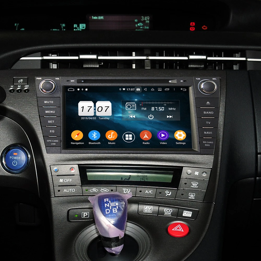 Excellent 8" Owtosin Car Radio Multimedia Video Player Navigation GPS Android 9.0 For Toyota Prius 2009 2010 2011 2012-2015 Car 4GB RAM 1