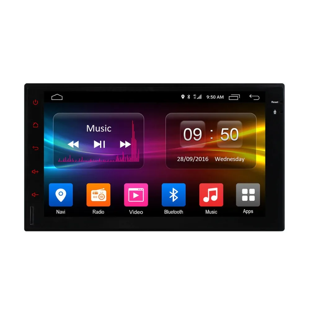 Discount Eunavi 2 din Car DVD Android 6.0 2G RAM Support 4G LTE Network DAB+ DVR 7inch 1024*600 16G ROM 2 din Car Radio For Universal 1