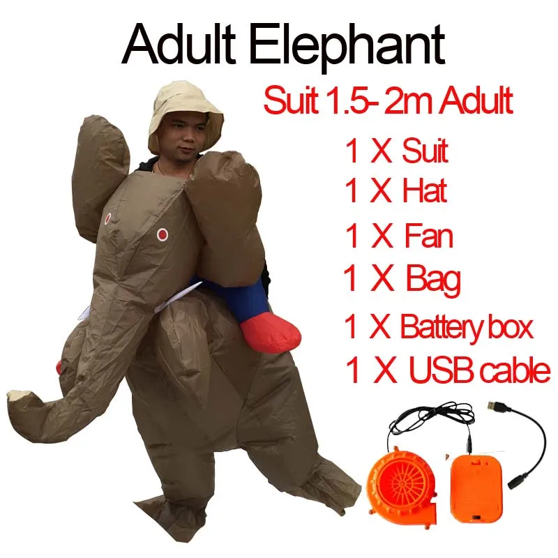 Holiday Carnival Costume Women Dinosaur Cowboy Inflatable Costumes Funny Party Dress Animal Cosply Halloween Costume for Kids (15)