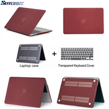 Чехол для ноутбука Apple MacBook Air Pro retina 11 12 13 15 для mac book Pro 13,3 15,4 дюймов с сенсорной панелью+ крышка клавиатуры