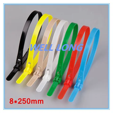 Abraçadeiras de Nylon de Cor Lote Azul Abraçadeiras Reutilizáveis. 500 Pçs – 8*250mm