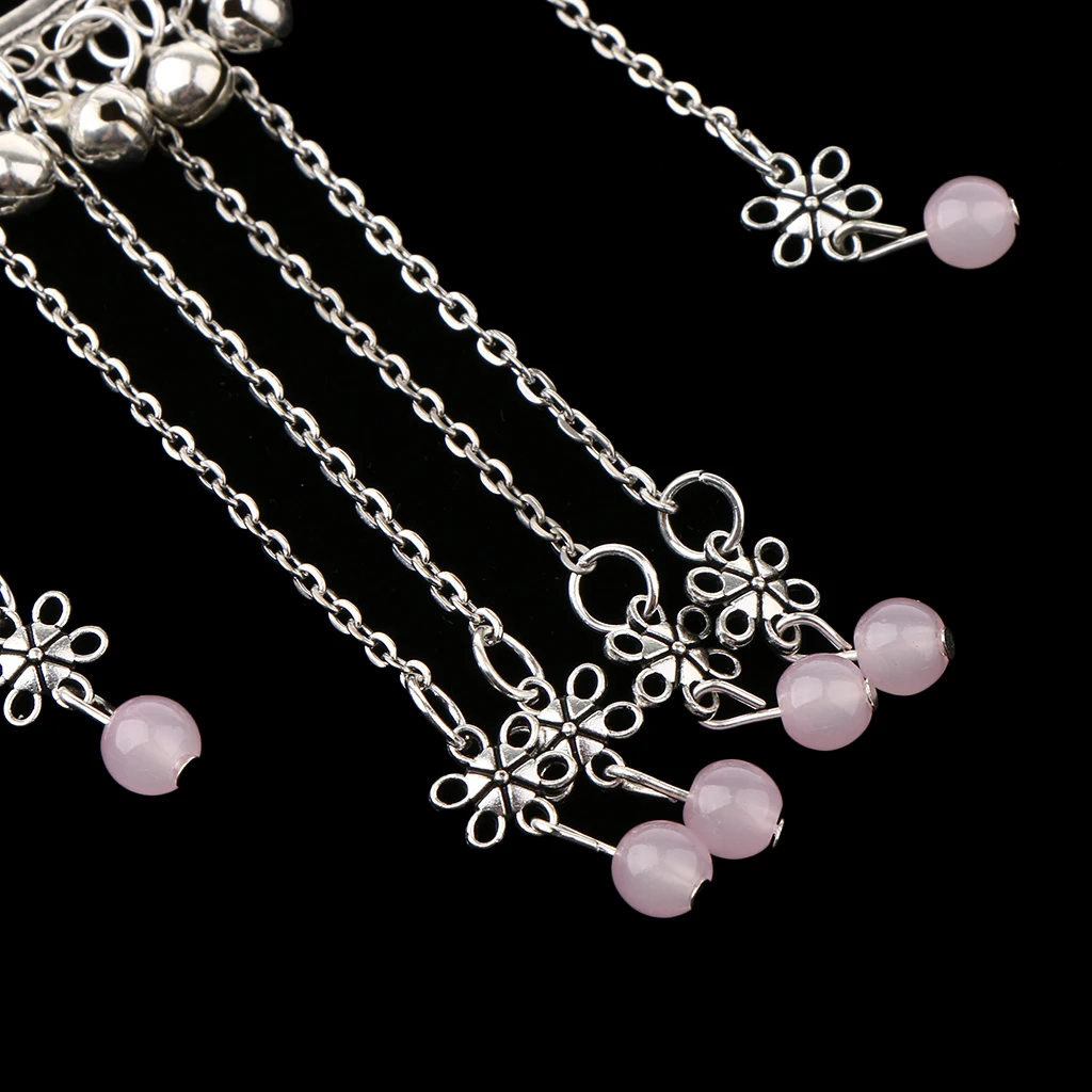 Womens Retro Traditional Chinese Wedding Floral Tassels Bells Hair Stick Chignon Chopsticks Headwear Jewelry