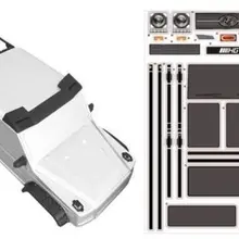 6WD грузовик окрашен наклейки на кузов с для 1/10 G63 6x6 Рок Гусеничный SCX10 RC8WD джип Wrangler