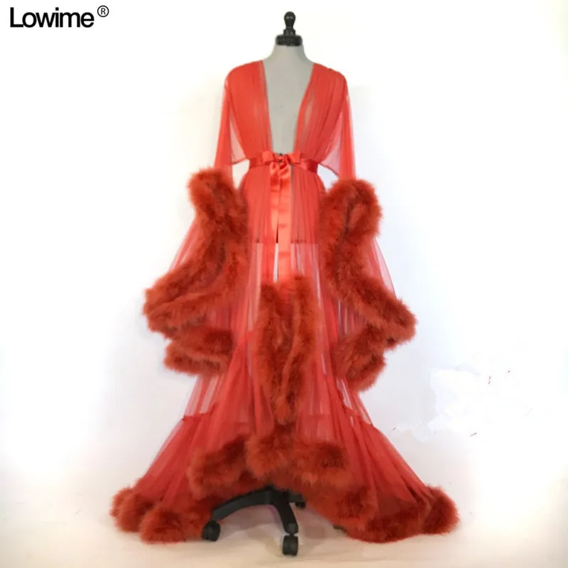 Illusion Feathers Evening Prom Party Dress Robe Dubai Turkish Arabic Muslim Long Sleeves Evening Gowns Dresses Galajurk
