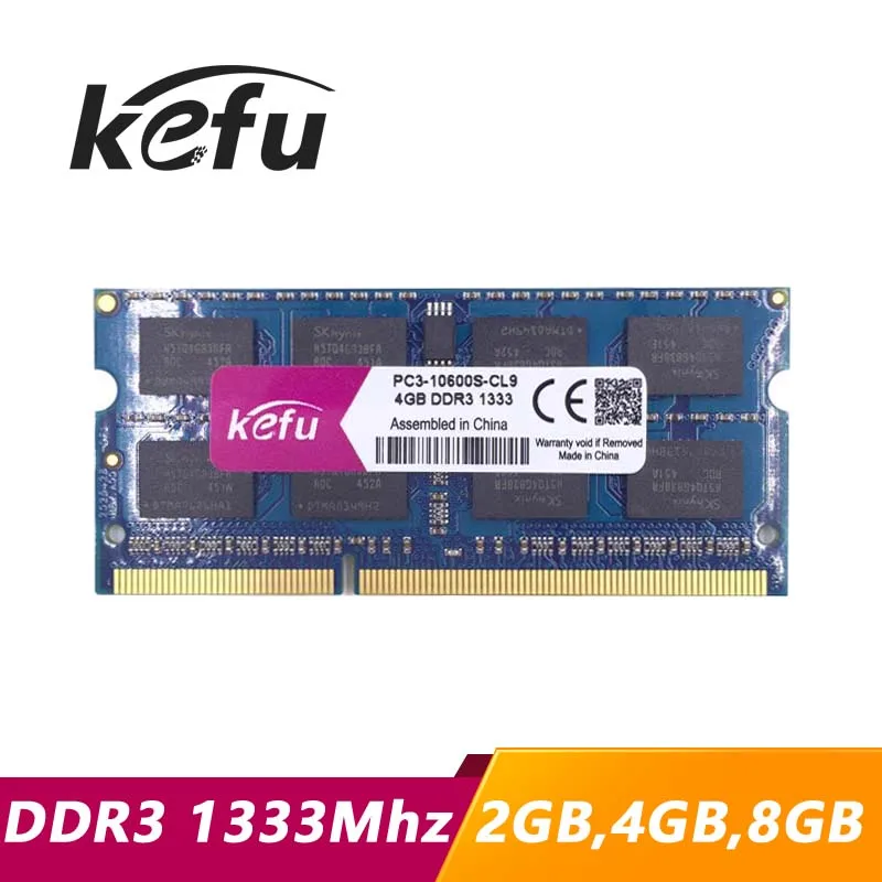 KEFU 2 ГБ 4 8 ddr3 1333 МГц pc3 10600 sodimm ноутбук ram 10600S ГБ|ddr3 1333|ddr3 4gbddr3 |