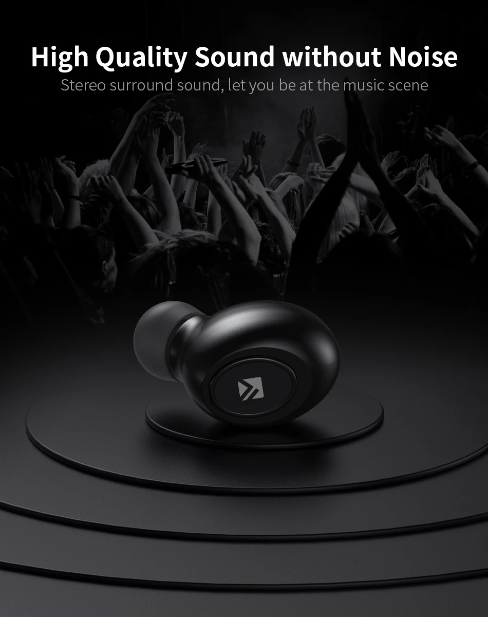 FLOVEME Mini TWS5.0 Wireless Bluetooth Earphone Earphones Headphone Headset 3D Stereo Sound Earbuds Dual Microphone Charging Box