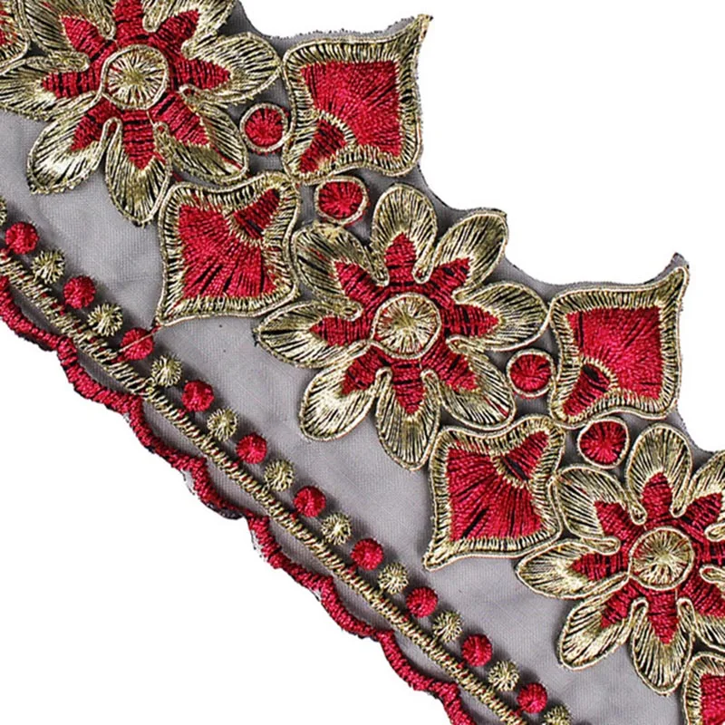 Red with gold