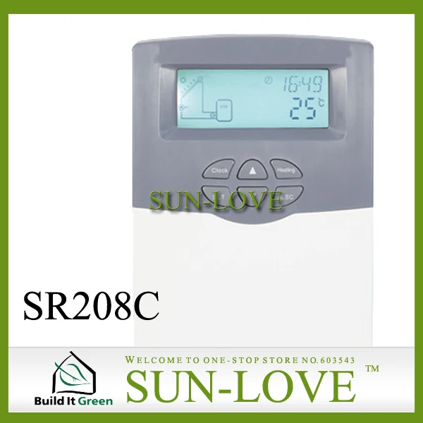 SR208C Solar Controller,Solar Water Heater Controller,Solar Collector