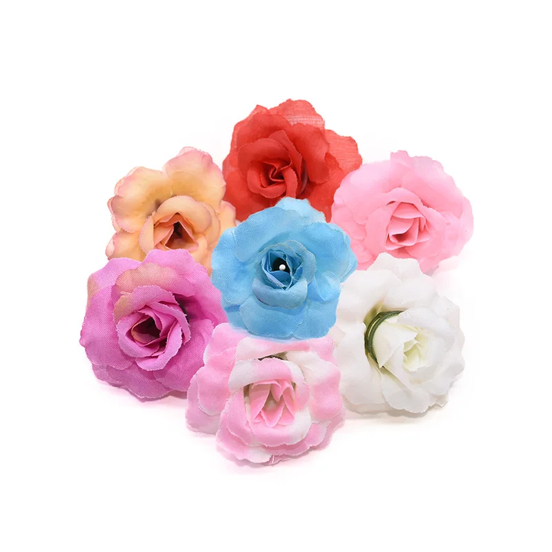 

10/20/50pcs 5cm Artificial Silk Rose Flower Head for Wedding Home Party Bouquet Decoration DIY Wreath Fake Peony Flower Supplie7