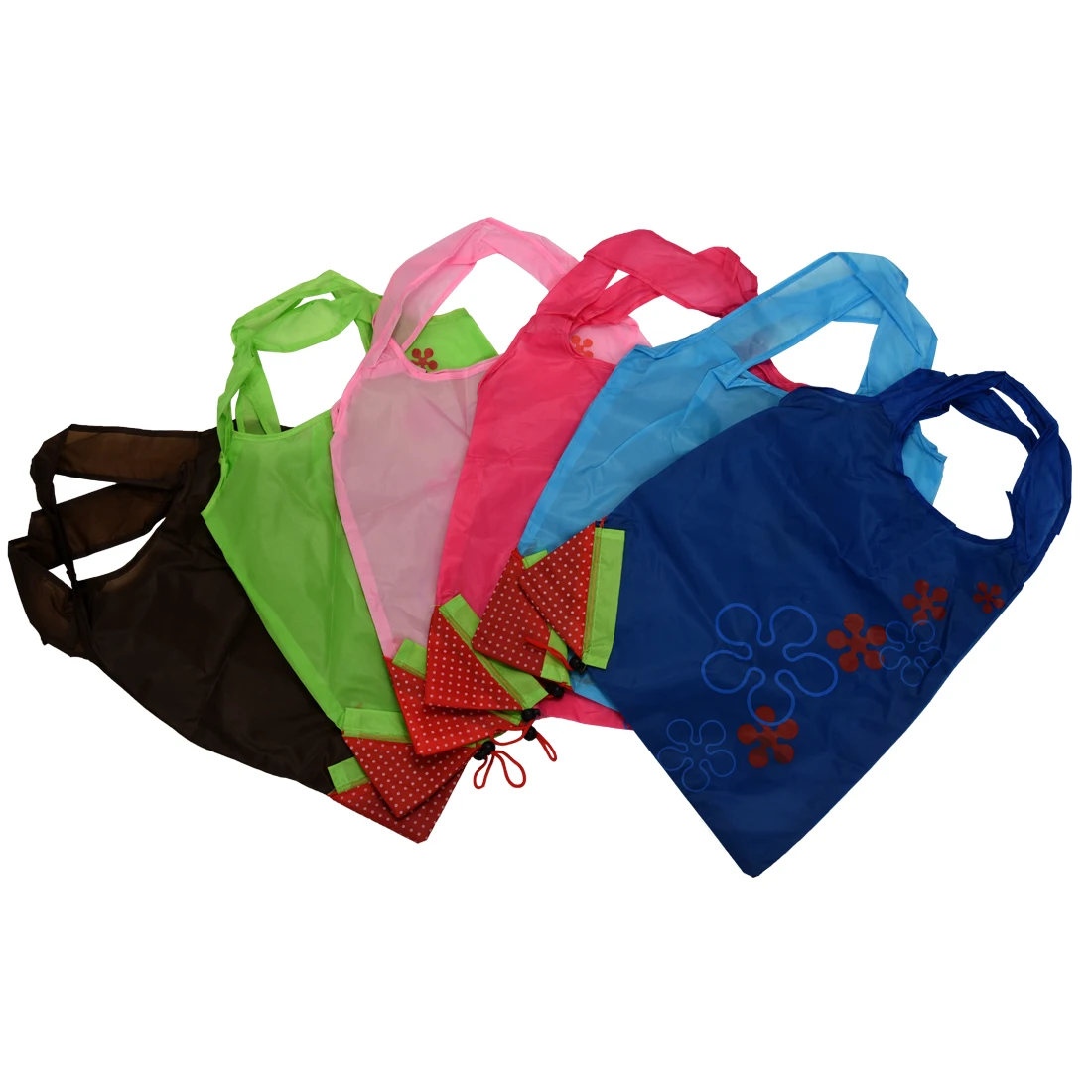 

New Colorful Unique Strawberry Folding Reusable Compact Eco Shopping Bag Nylon
