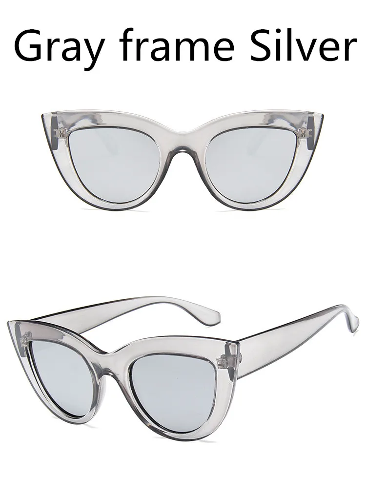 ASOUZ 2018 new fashion ladies cat eye sunglasses retro men's triangle UV400 glasses international high-end brand sunglasses (12)