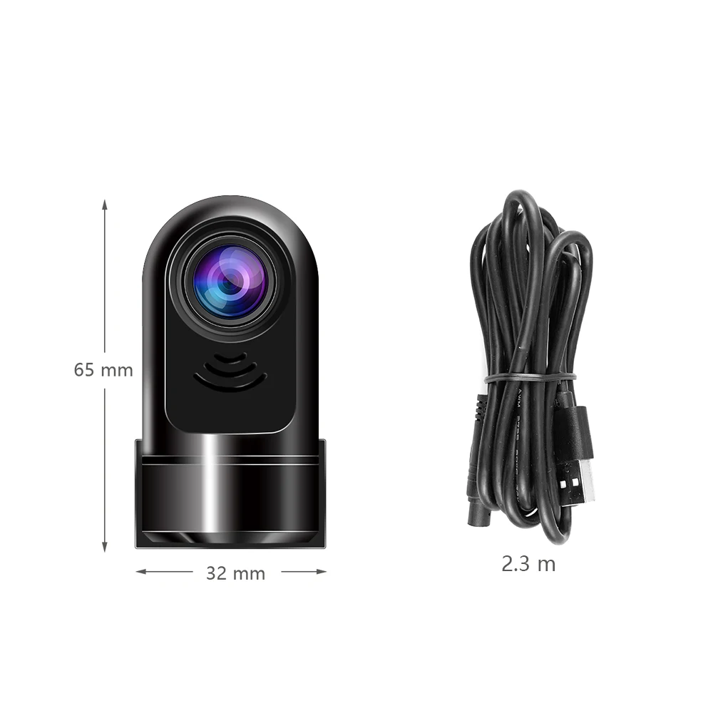 Автомобильный видеорегистратор AMprime ADAS HDP с USB петлей и G датчиком регистратор для