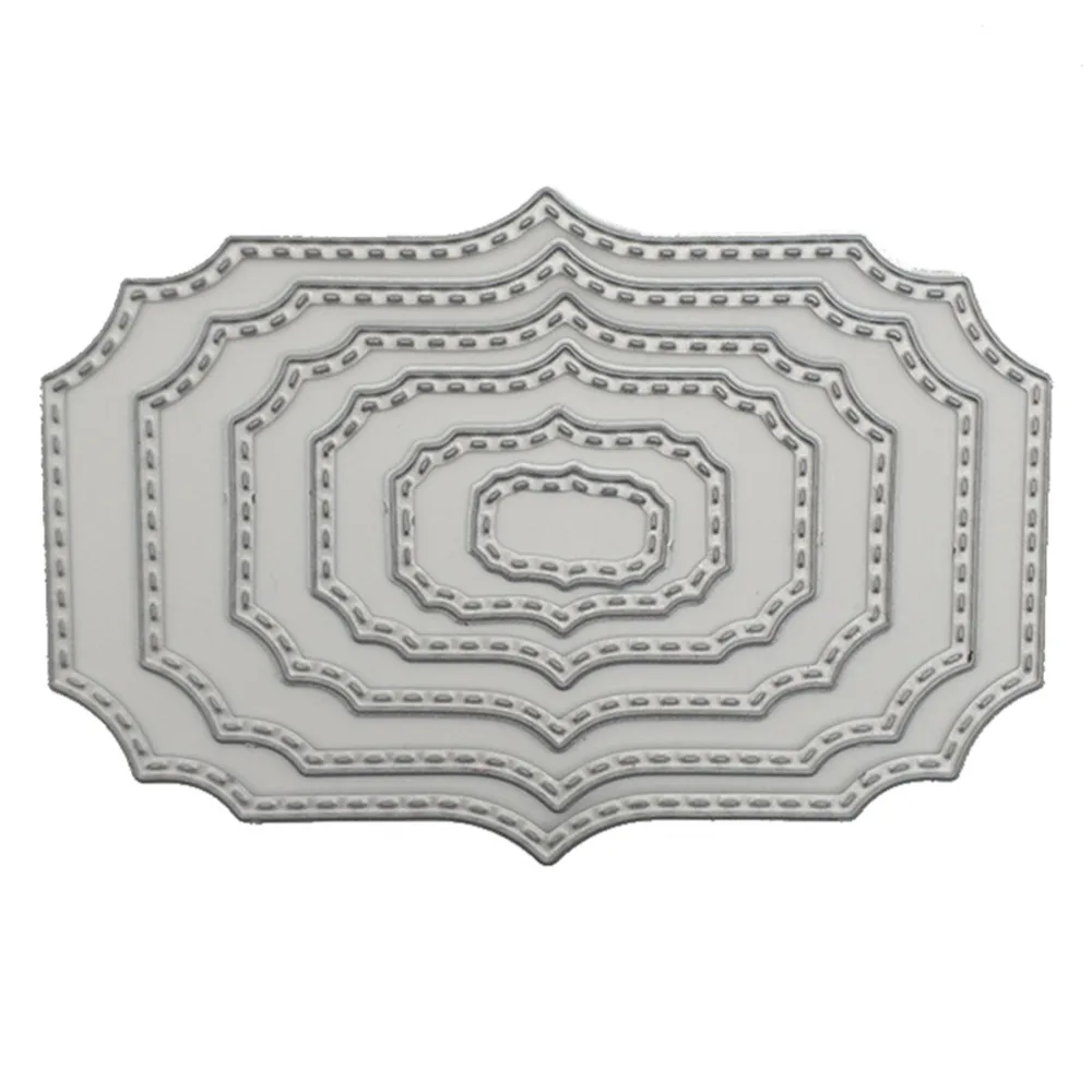 

Hot 91*62mm New gift frame Scrapbooking oval Photo frame Shape Metal steel cutting die Book photo album art card Dies Cut