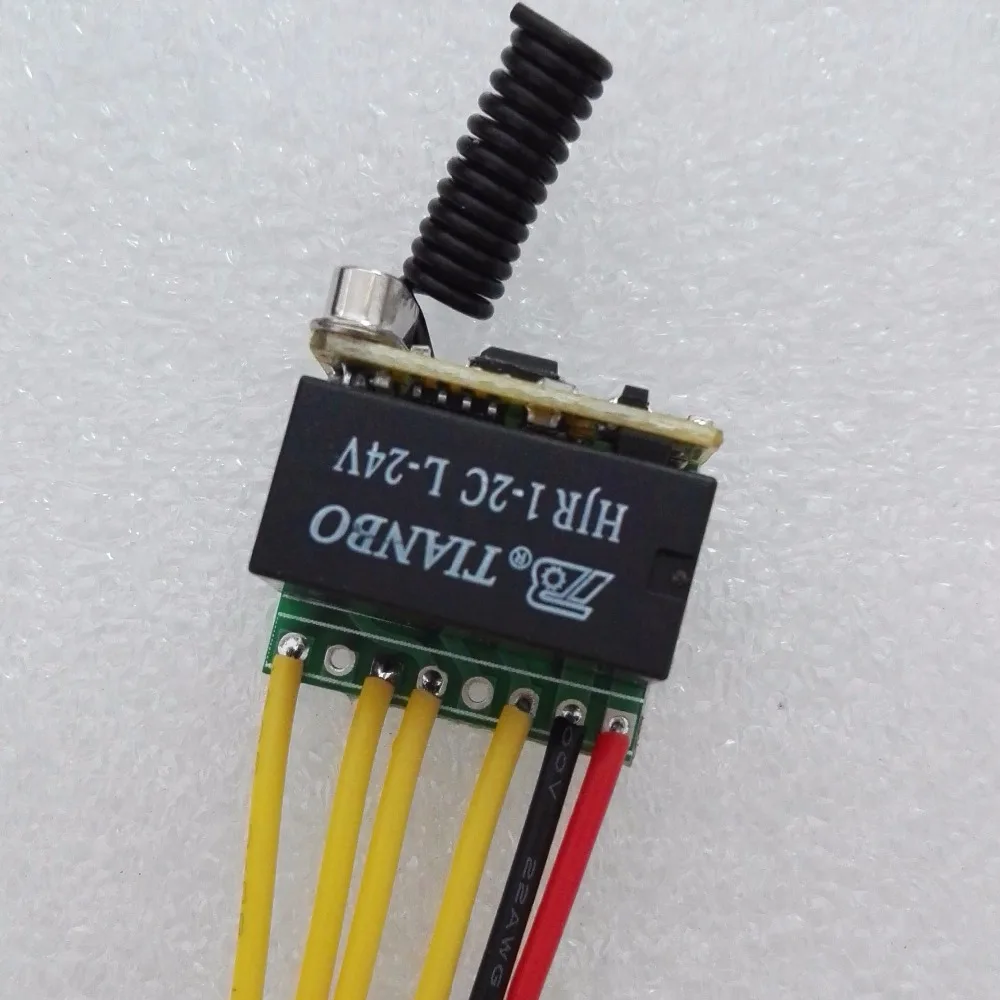DC24V маленький дистанционный переключатель без COM NC 1 реле 2CH 2A контактный